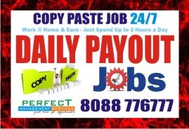 Daily payment Data Entry Job Near me | Copy paste Job Near ...